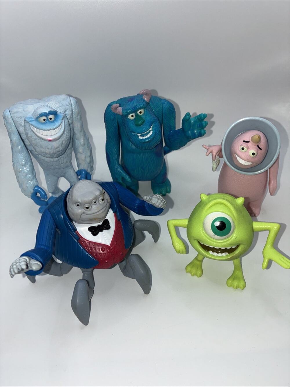Monsters Inc Figures Mike Sully Waternoose George Abominable Snowman Lot Of 5